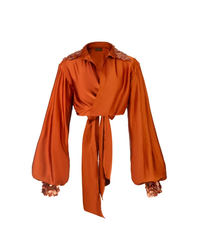 Ike Wrap top made by KILENTAR