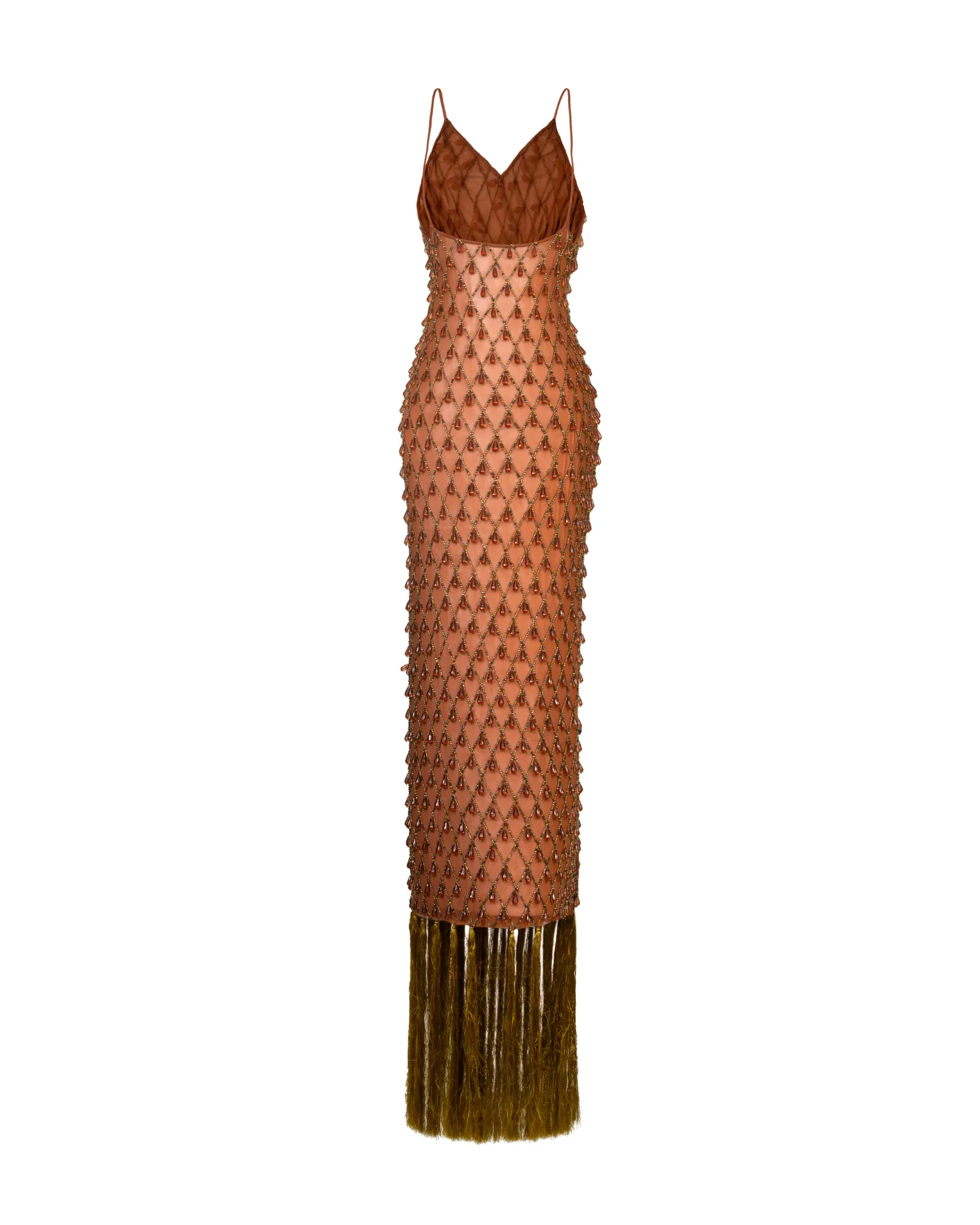 Desi Beaded Fringe Maxi Dress sold by KILENTAR product image thumbnail 2