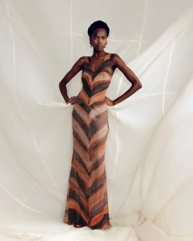 Eti Beaded Maxi Dress made by KILENTAR