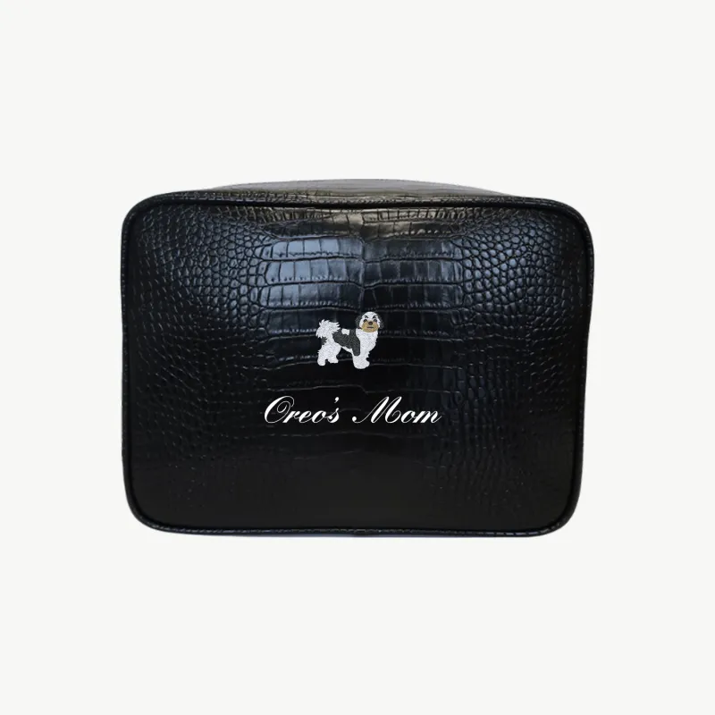 Custom Dog Mom Croc Pouch made by Abbode