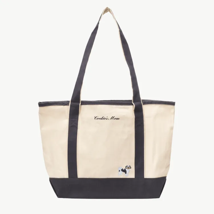 Custom Dog Mom Canvas Tote sold by Abbode product image thumbnail 3