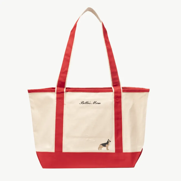 Custom Dog Mom Canvas Tote sold by Abbode product image thumbnail 4