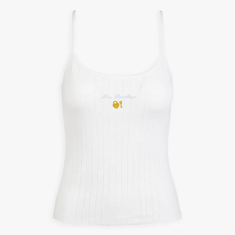 Bridal Pointelle Tank Top made by Abbode