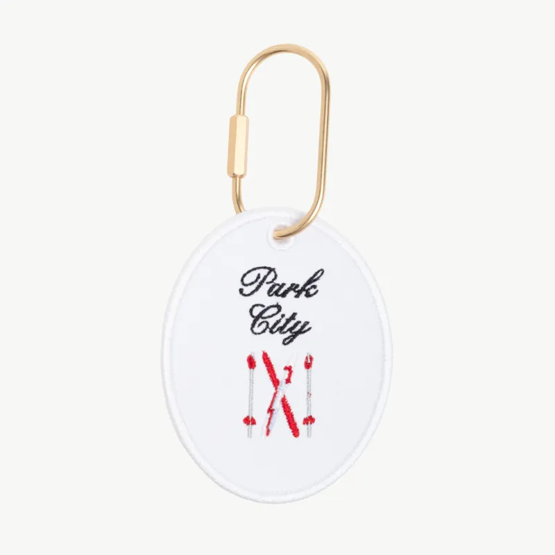 Ski Destination Oval Charm made by Abbode