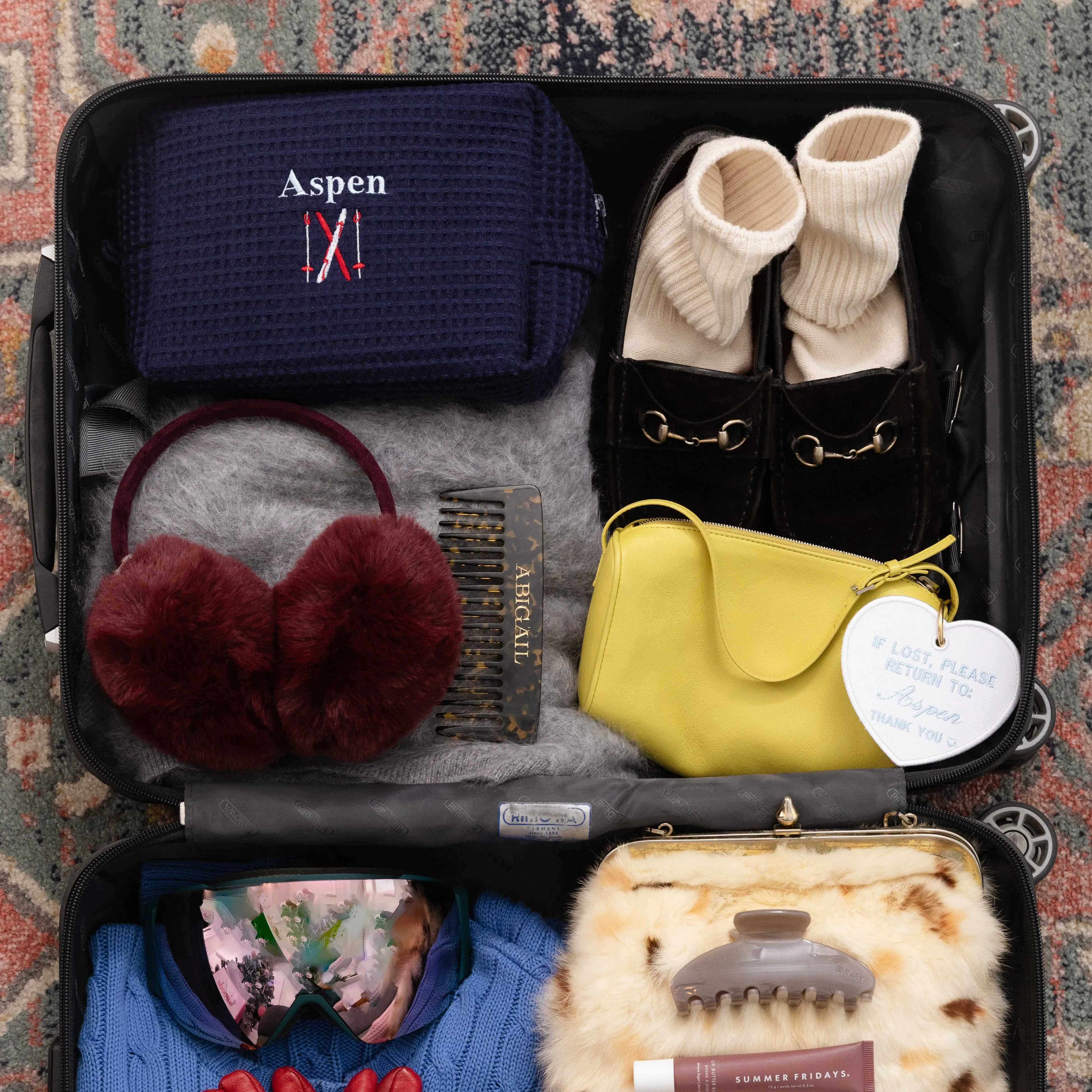 Ski Town Waffle Pouch sold by Abbode product image thumbnail 3