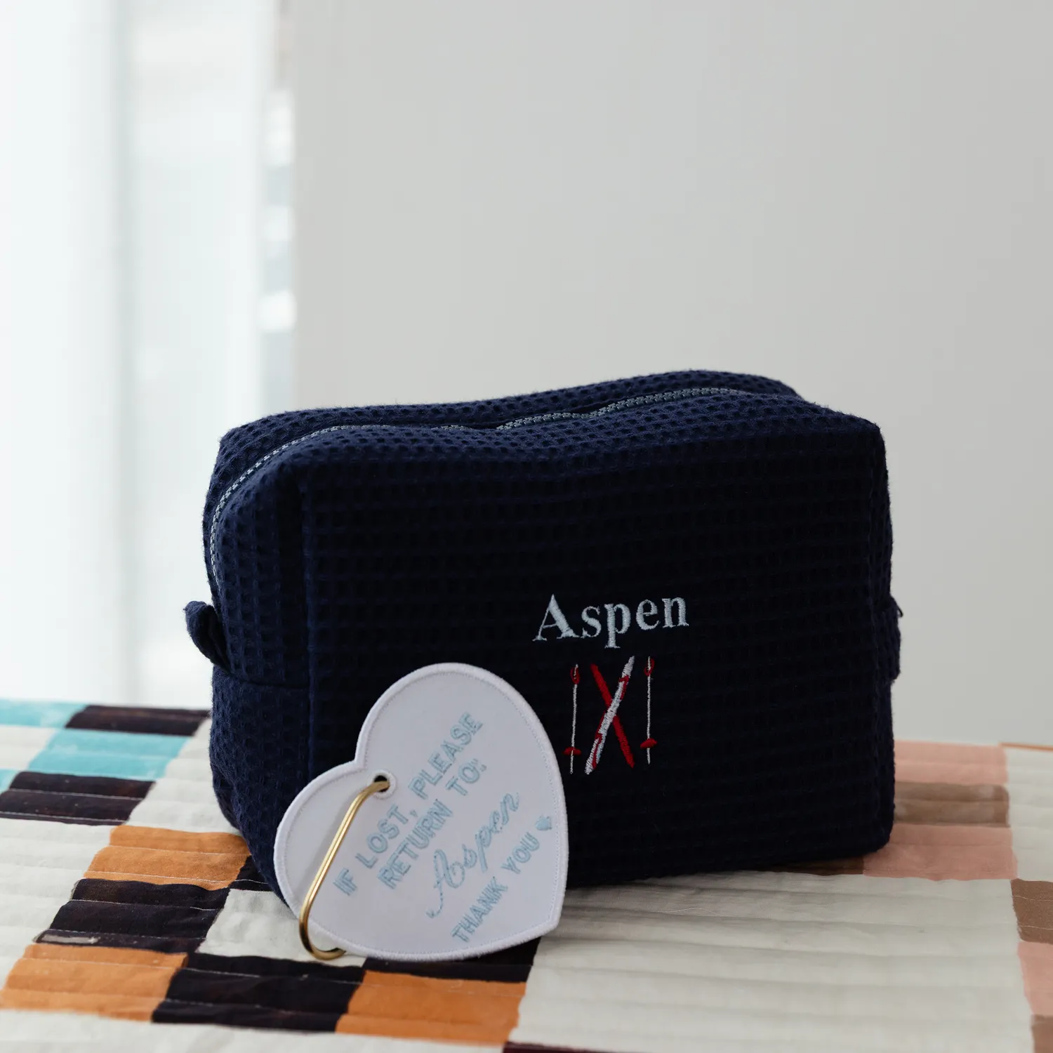 Ski Town Waffle Pouch sold by Abbode product image thumbnail 2