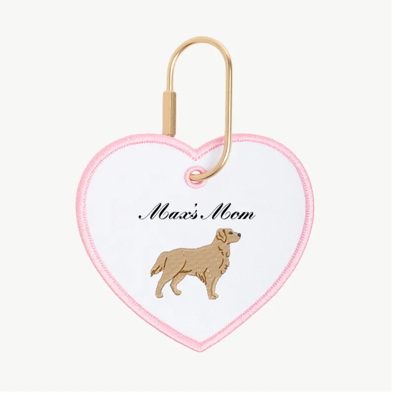 Dog Mom Heart Charm made by Abbode