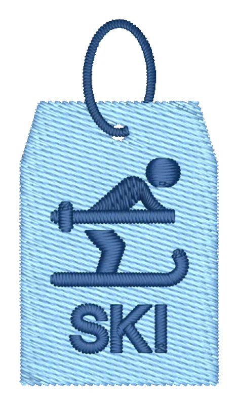Ski Pass Embroidered Icon sold by Abbode