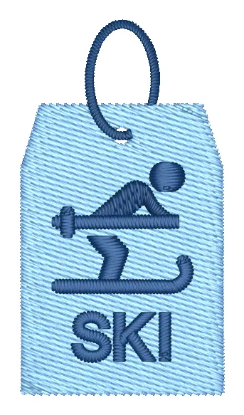 Ski Pass Embroidered Icon sold by Abbode