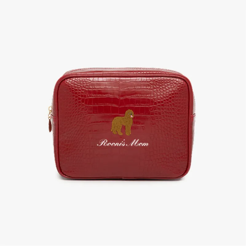 Dog Mom Small Croc Pouch made by Abbode