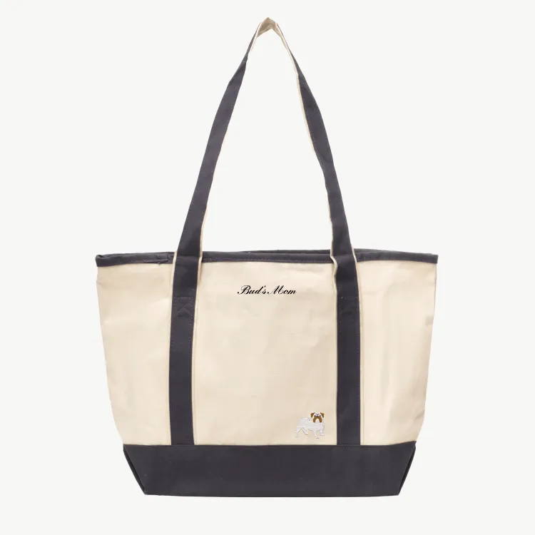 Dog Mom Canvas Tote sold by Abbode product image thumbnail 3