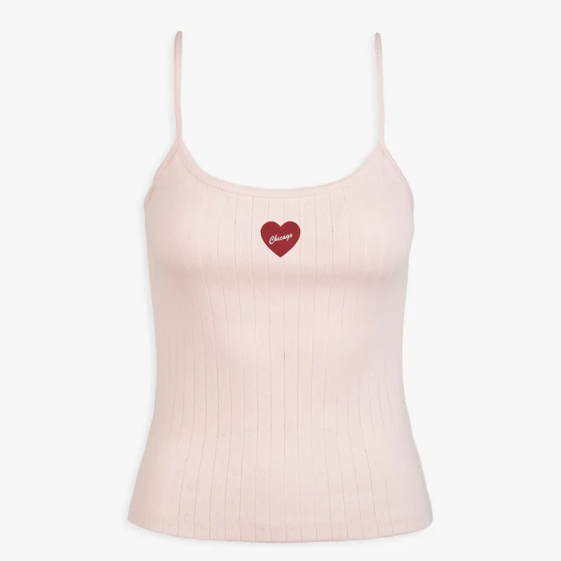 Chicago Icon Pointelle Tank Top made by Abbode