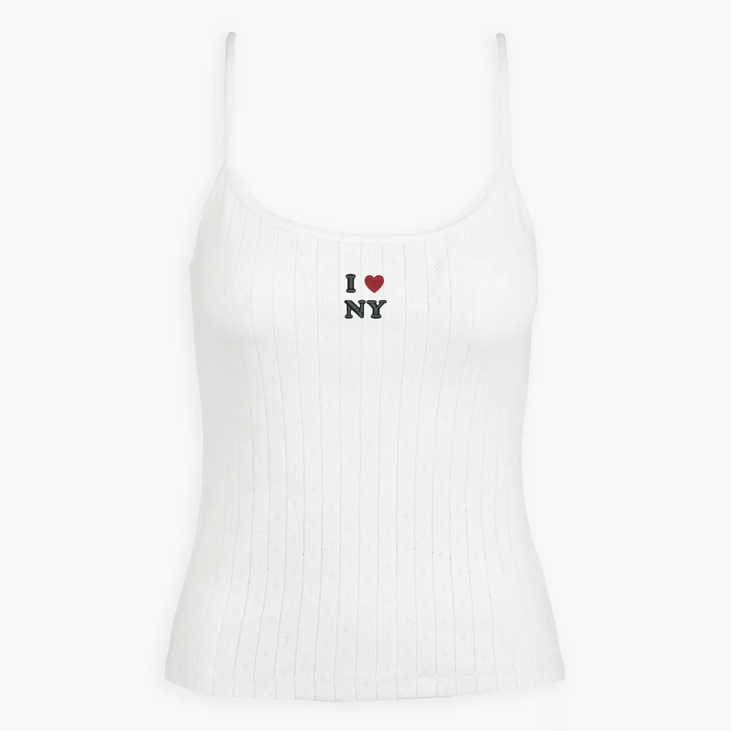 New York Icon Pointelle Tank Top sold by Abbode product image thumbnail 2