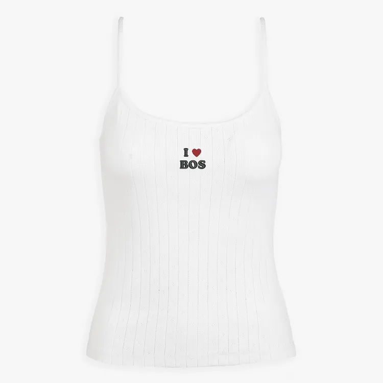 Boston Icon Pointelle Tank Top sold by Abbode product image thumbnail 2