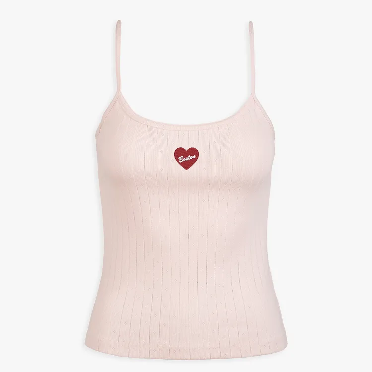 Boston Icon Pointelle Tank Top sold by Abbode