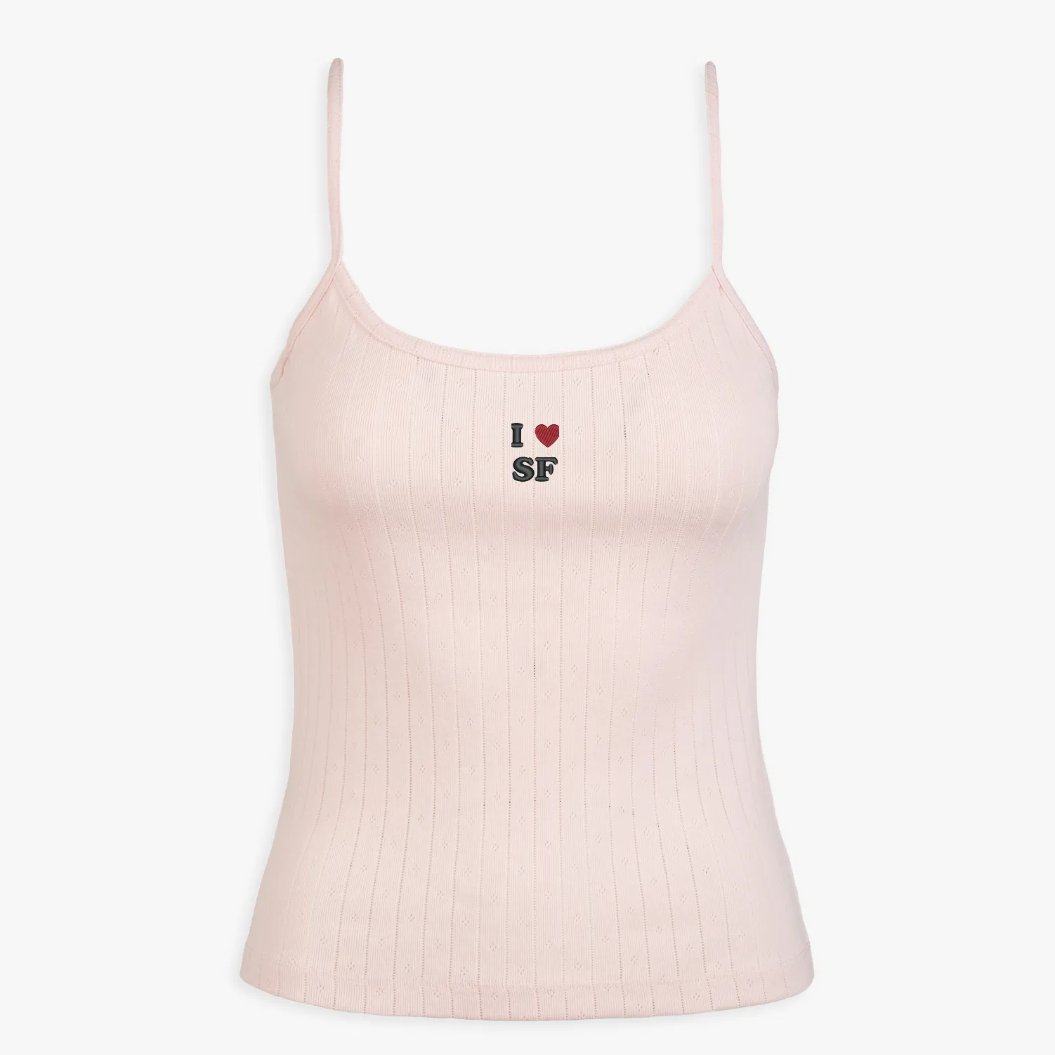 California Icon Pointelle Tank Top sold by Abbode