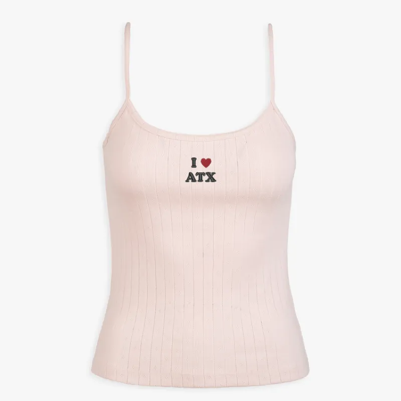 Texas Icon Pointelle Tank Top made by Abbode