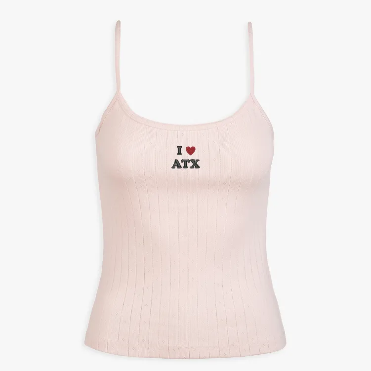 Texas Icon Pointelle Tank Top sold by Abbode