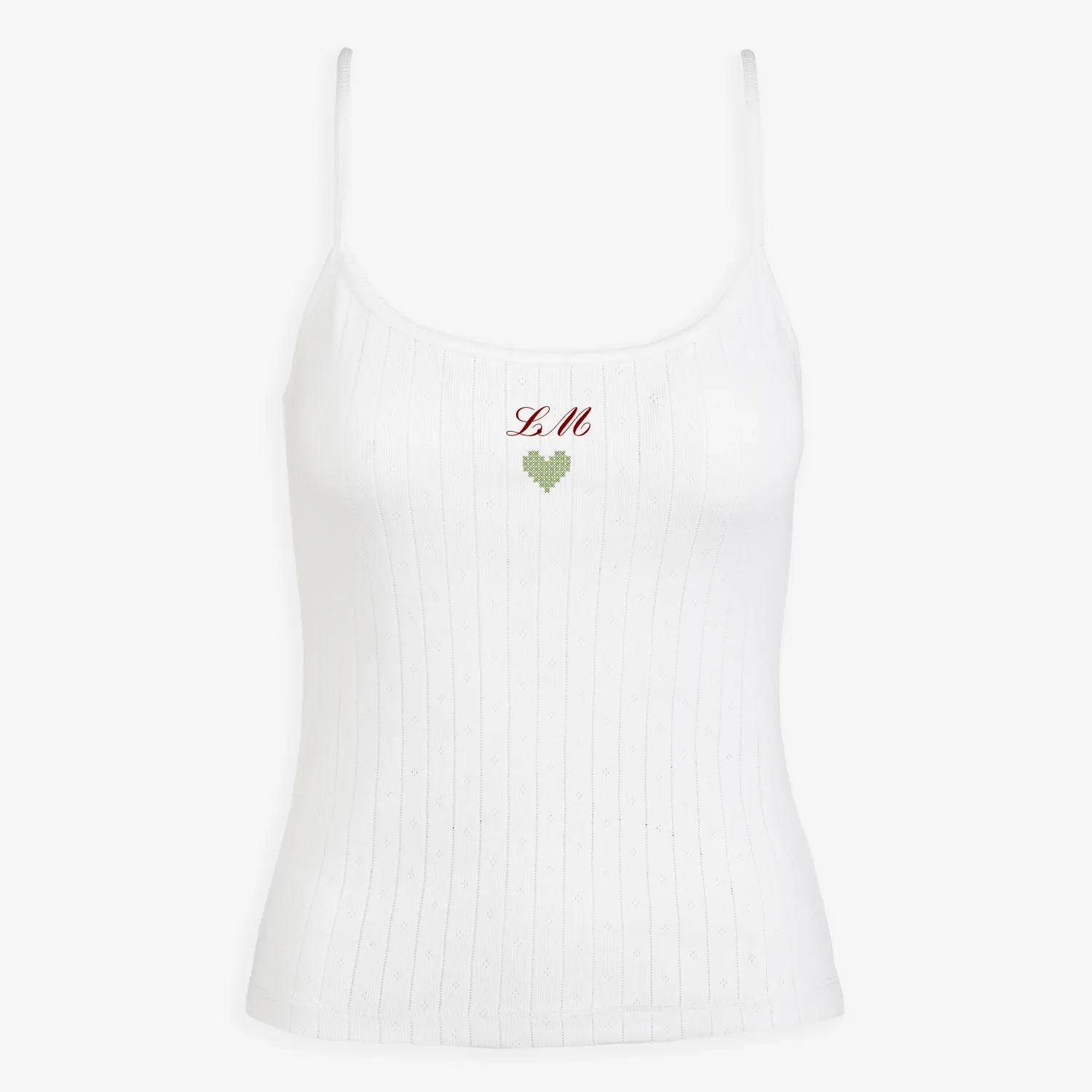 Signature Pointelle Tank Top sold by Abbode product image thumbnail 3