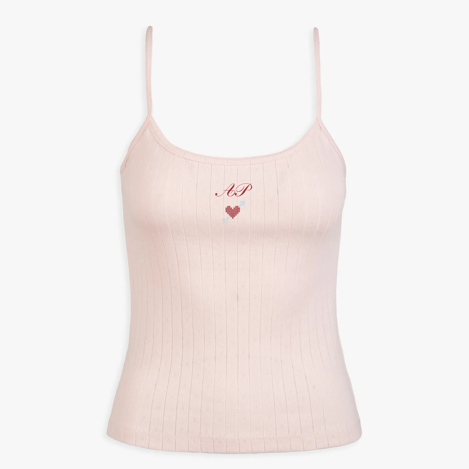 Signature Pointelle Tank Top sold by Abbode