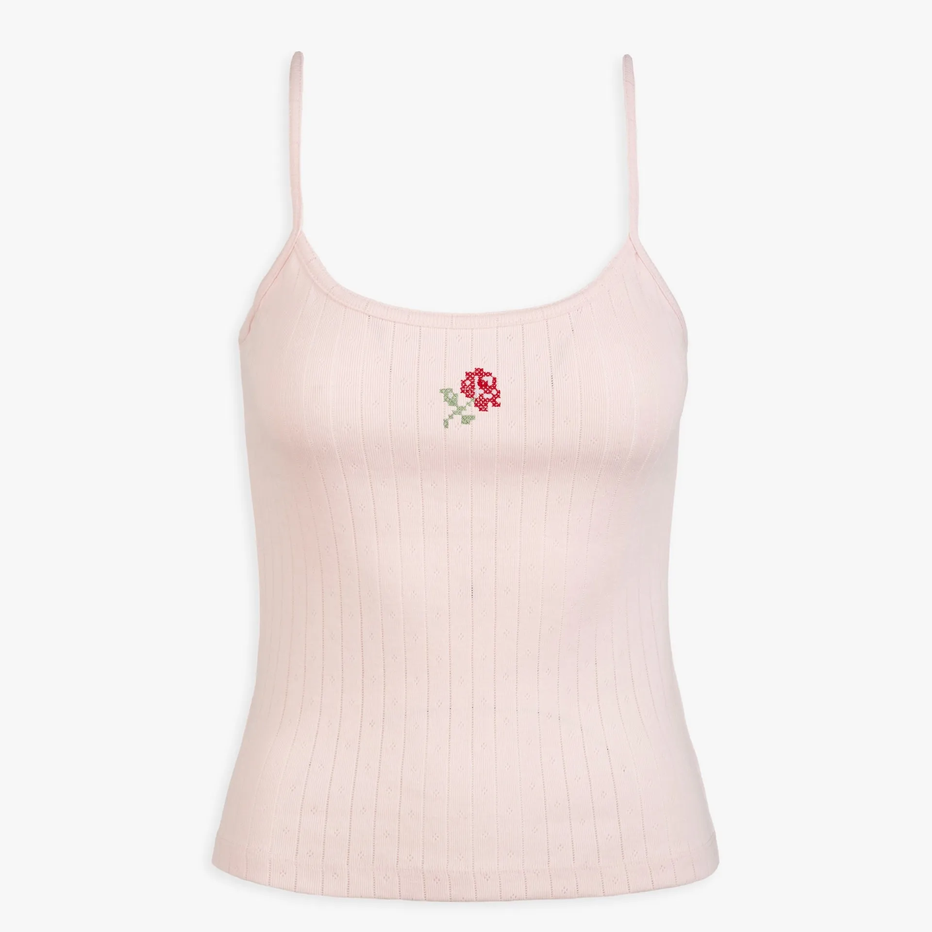 Icon Pointelle Tank Top sold by Abbode product image thumbnail 2