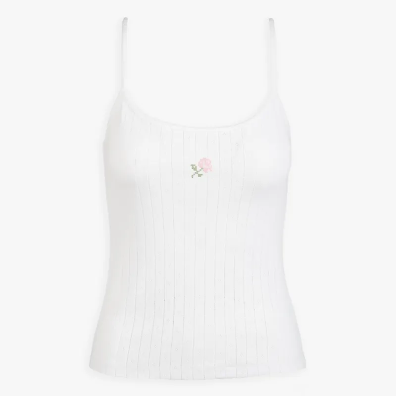 Icon Pointelle Tank Top made by Abbode