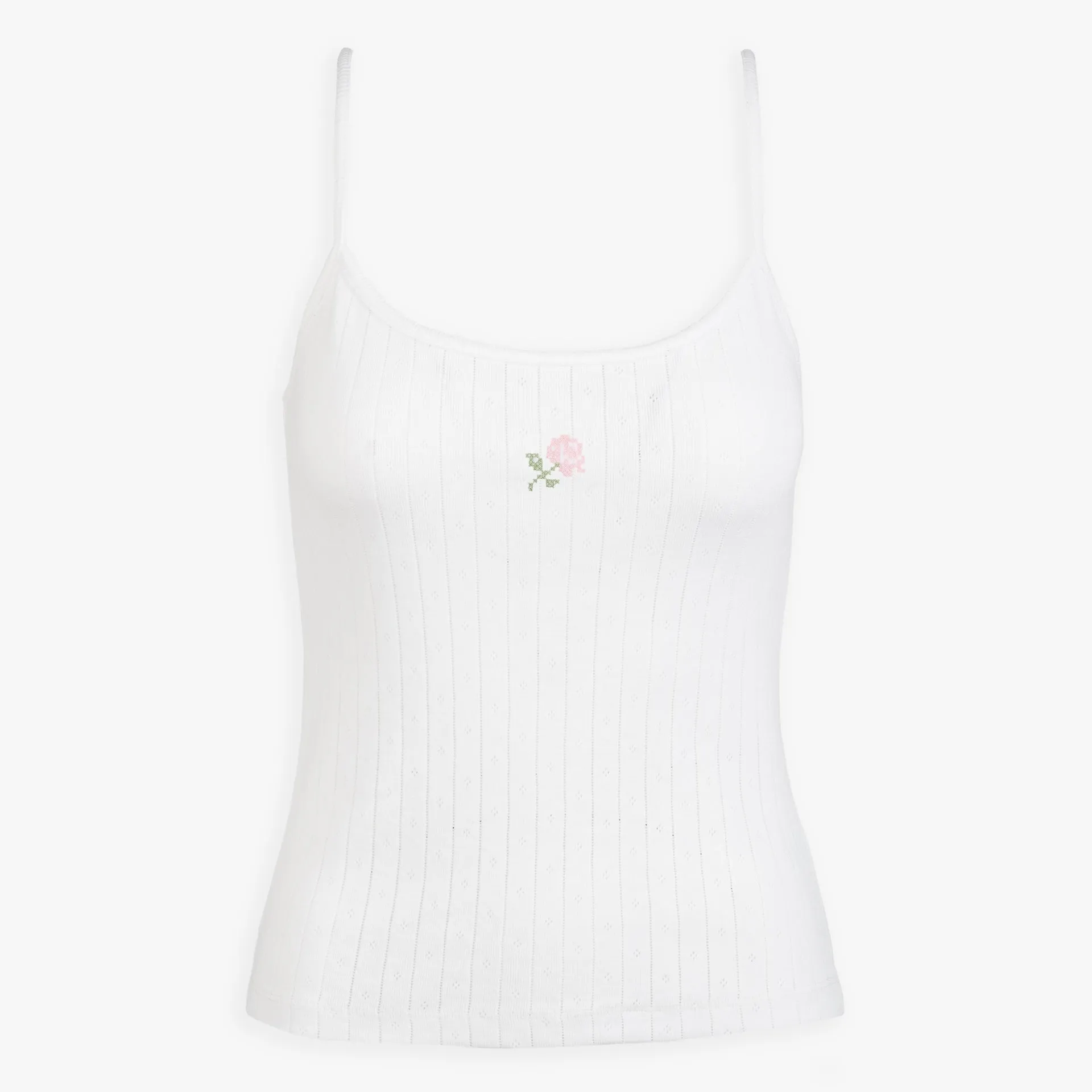 Icon Pointelle Tank Top sold by Abbode
