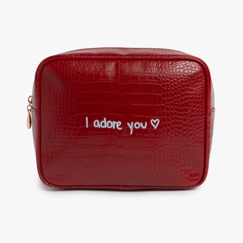 Custom Handwriting Small Croc Pouch made by Abbode