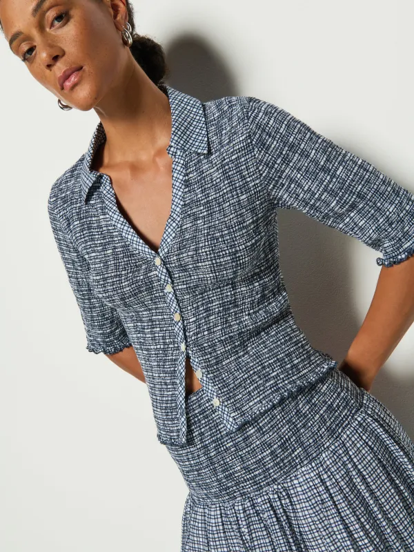 Peggy Smocked Top made by Nation Los Angeles