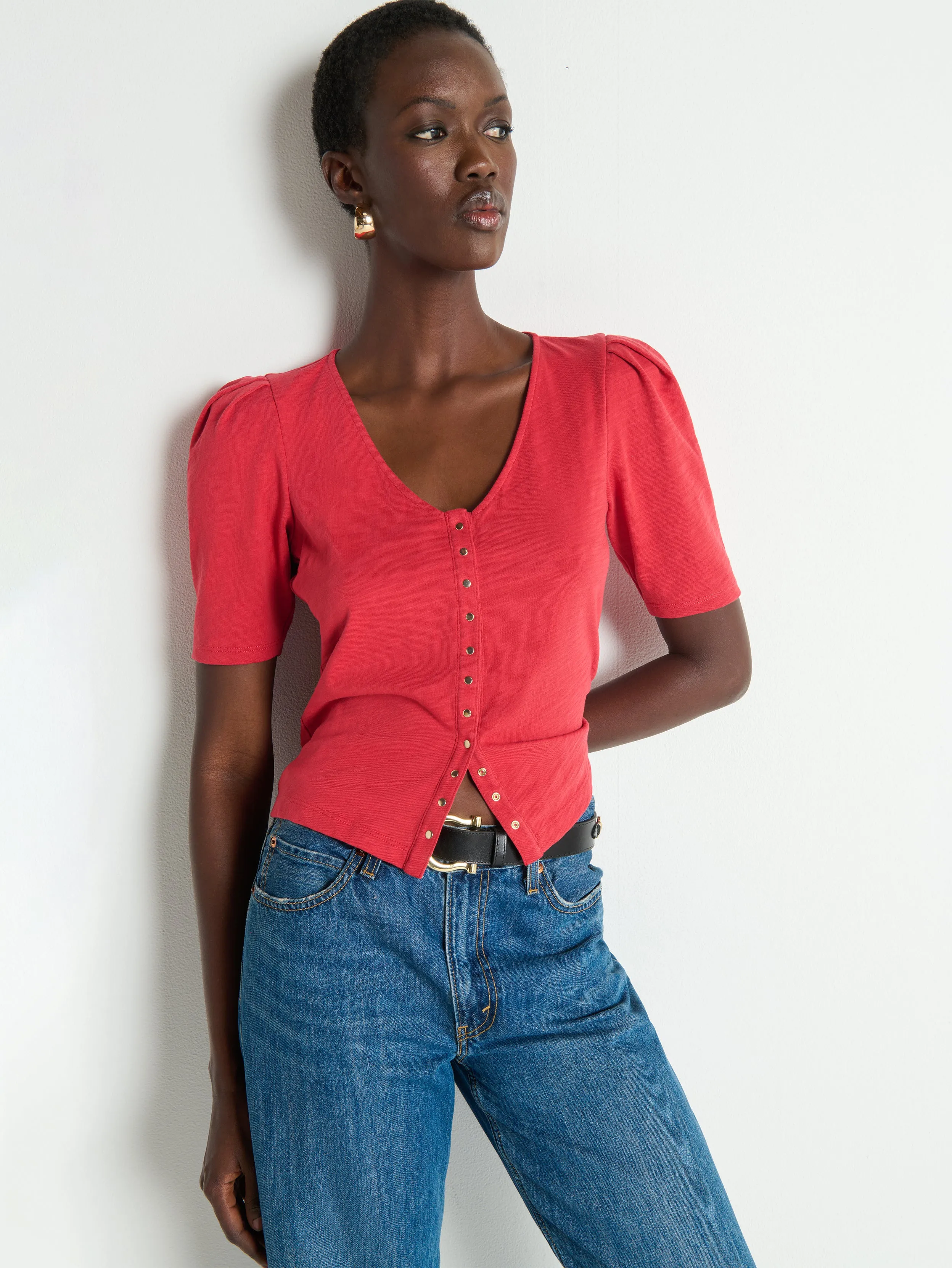 Jen Button Up Blouse sold by Nation Los Angeles product image thumbnail 2