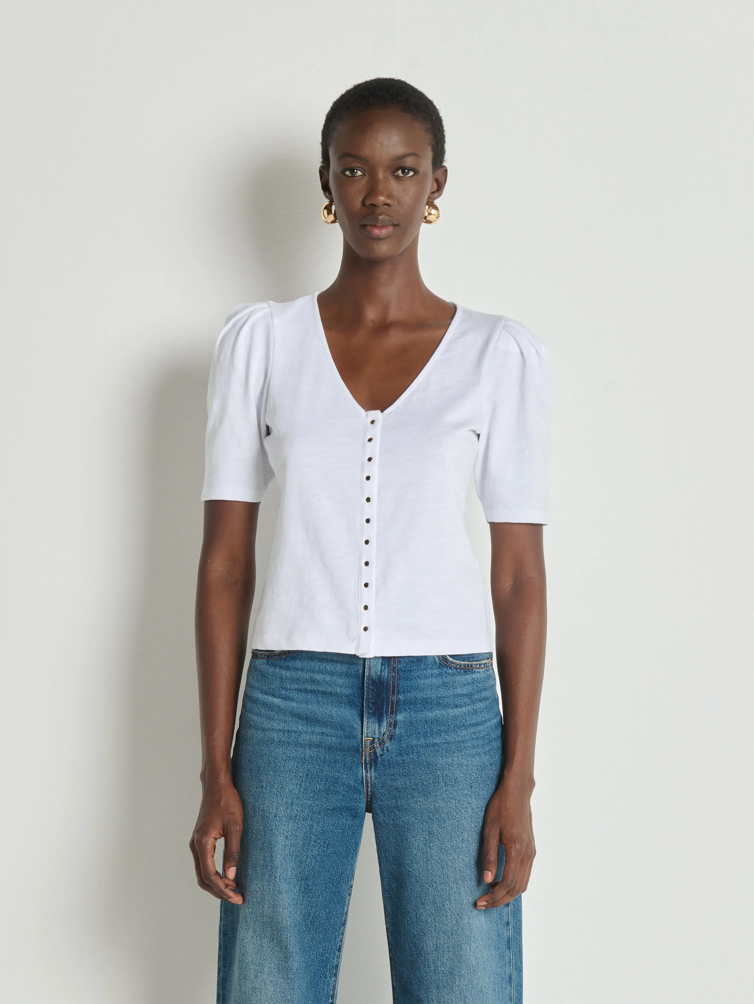 Jen Button Up Blouse sold by Nation Los Angeles product image thumbnail 4