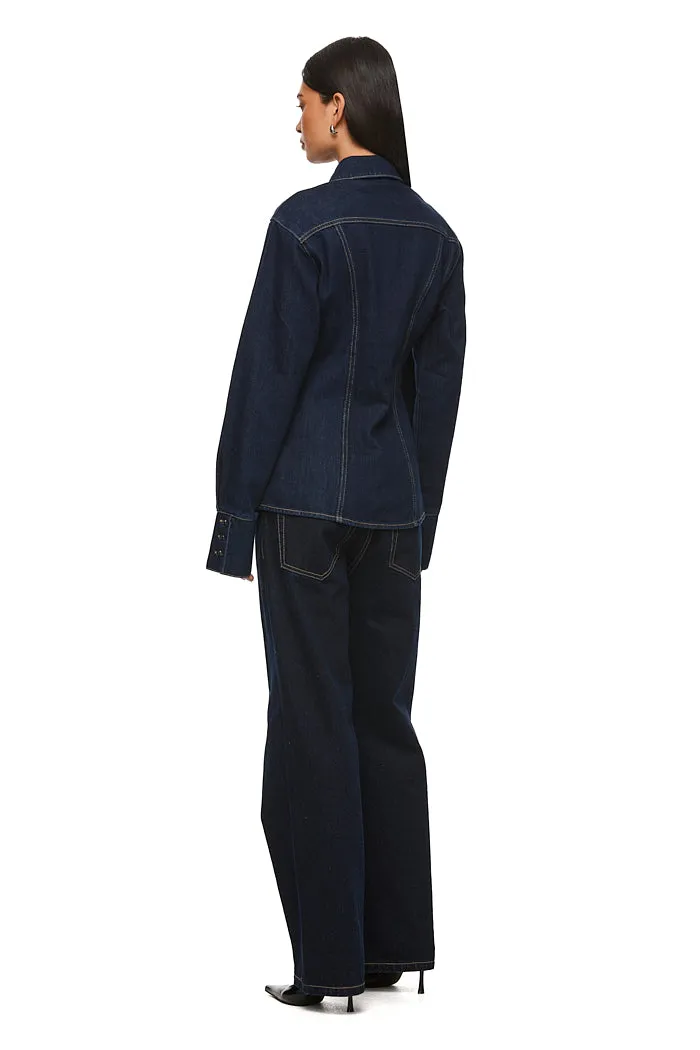 THE WATSON DARK INDIGO SHIRT sold by Nakedvice product image thumbnail 3