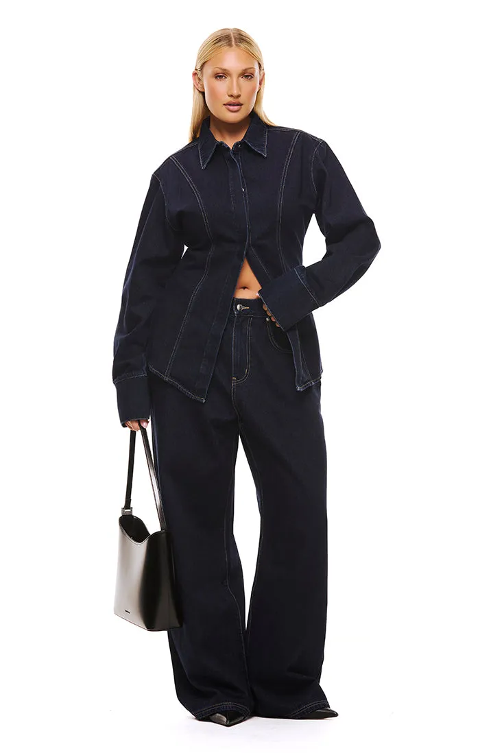 THE WATSON DARK INDIGO SHIRT sold by Nakedvice product image thumbnail 4
