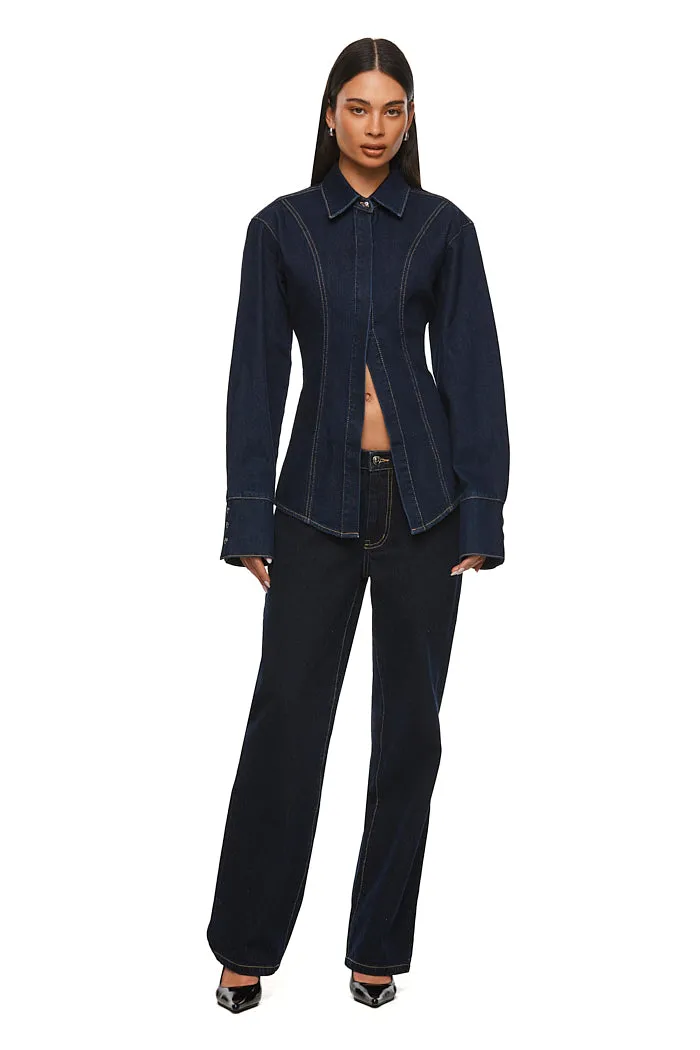 THE WATSON DARK INDIGO SHIRT sold by Nakedvice