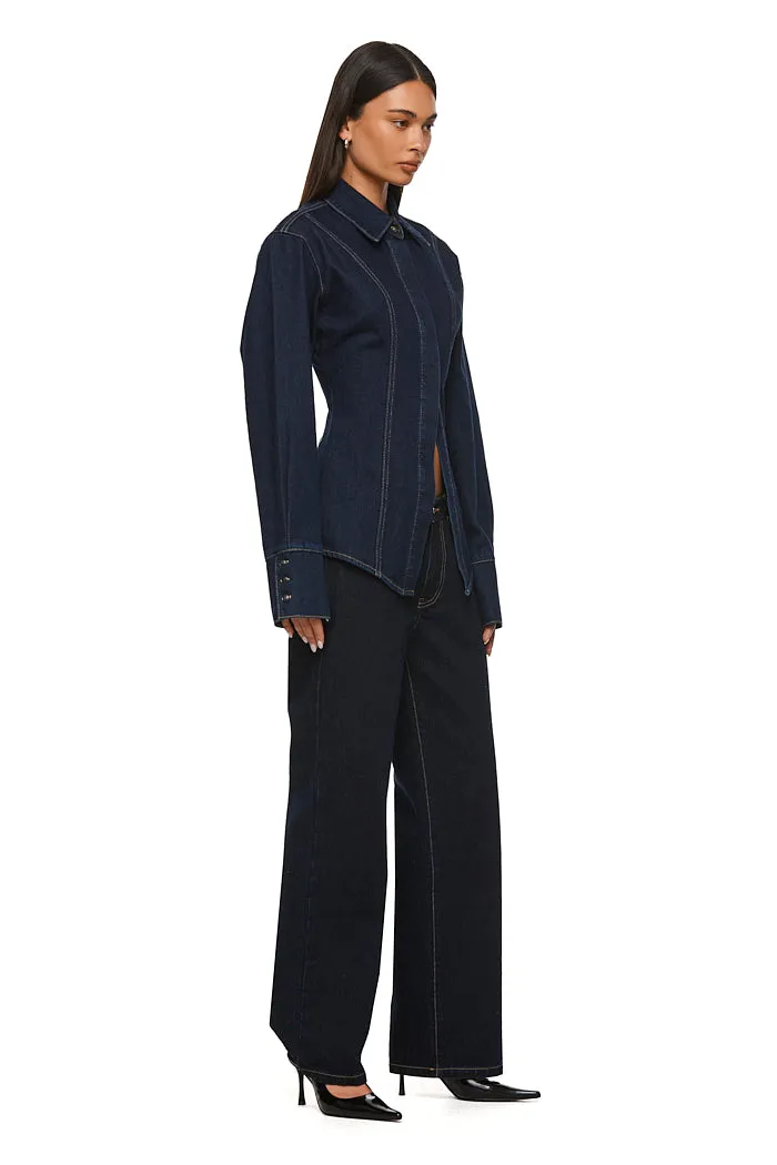 THE WATSON DARK INDIGO SHIRT sold by Nakedvice product image thumbnail 2