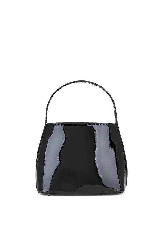 THE DAPHNE BLACK PATENT BAG made by Nakedvice