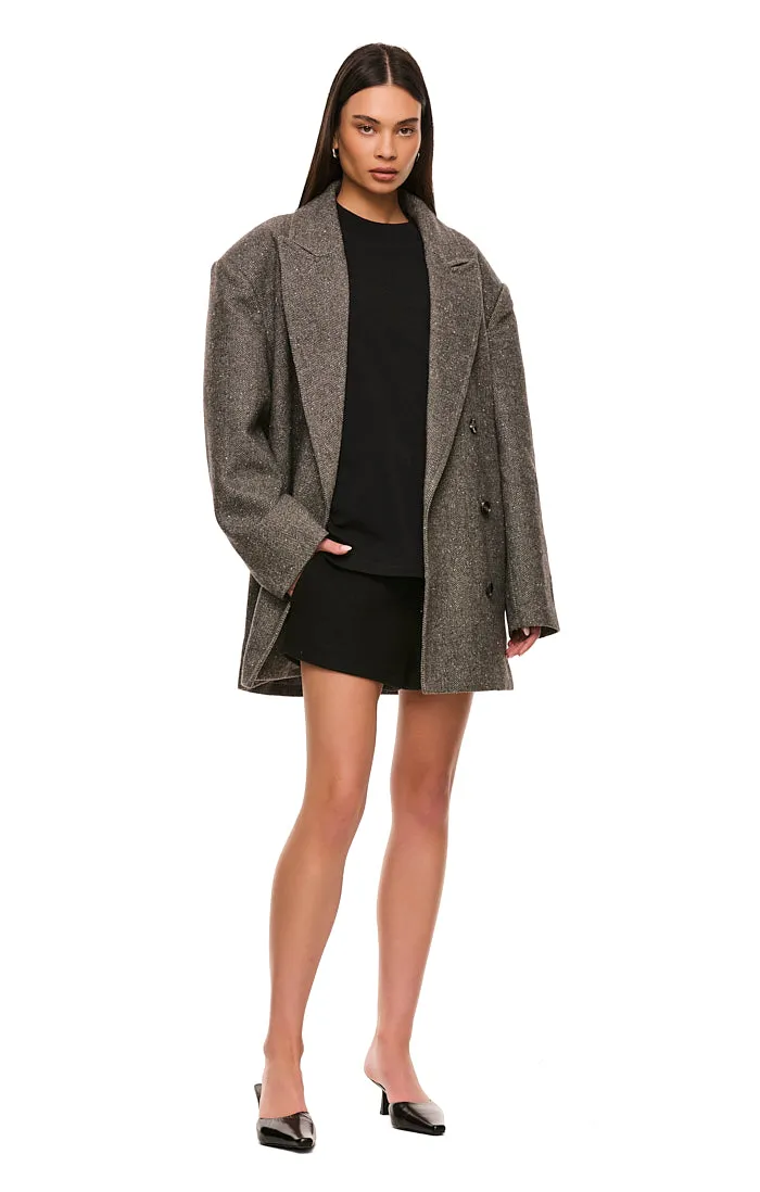 THE LINCOLN GREY OVERSIZED BLAZER sold by Nakedvice product image thumbnail 3