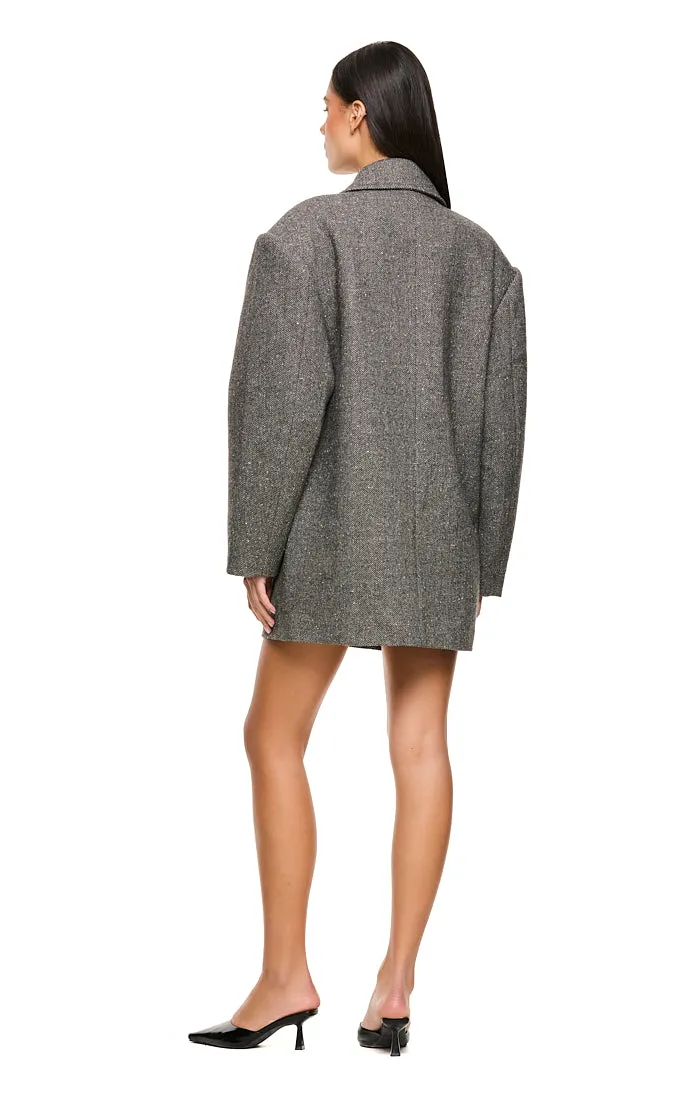 THE LINCOLN GREY OVERSIZED BLAZER sold by Nakedvice product image thumbnail 5
