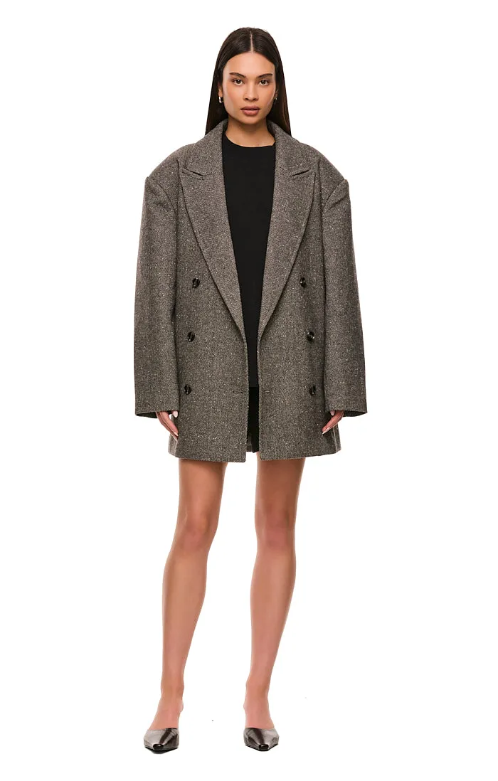 THE LINCOLN GREY OVERSIZED BLAZER sold by Nakedvice