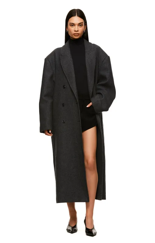 THE BOSTON OVERSIZED GREY COAT made by Nakedvice