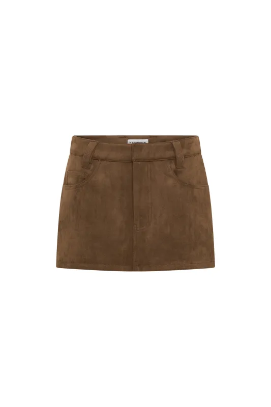 THE BROOKLYN BROWN SKIRT made by Nakedvice