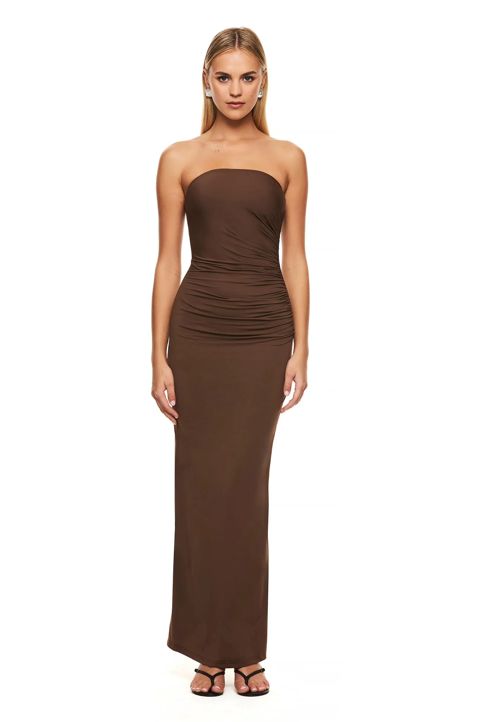 THE EVELYN CHOC DRESS sold by Nakedvice product image thumbnail 2