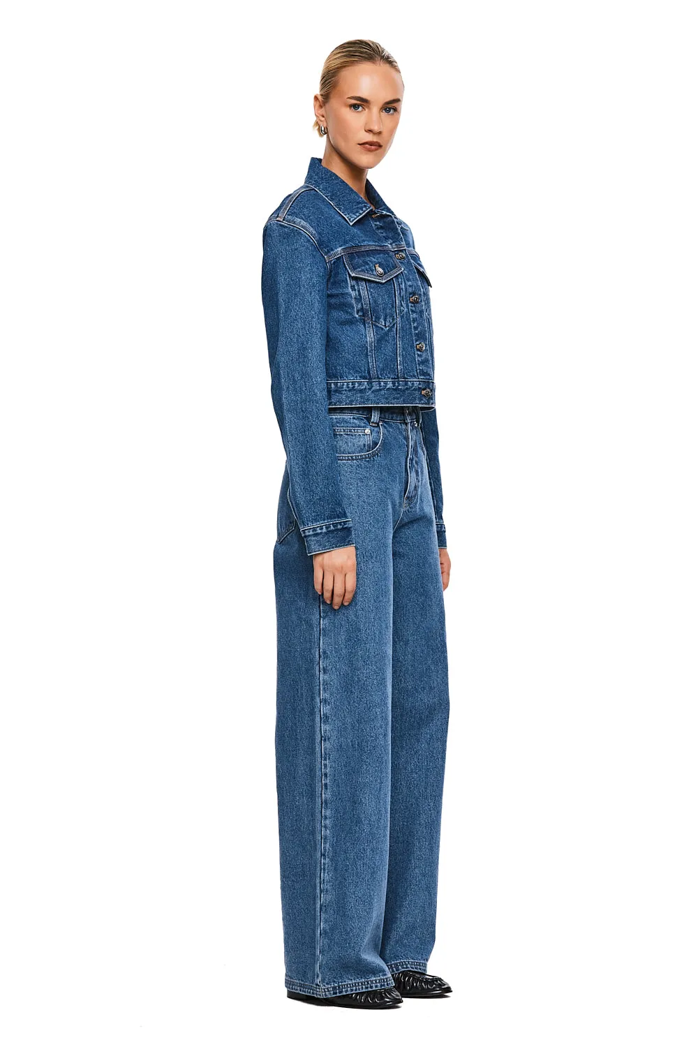 THE MAVERICK VINTAGE BLUE JACKET sold by Nakedvice product image thumbnail 3