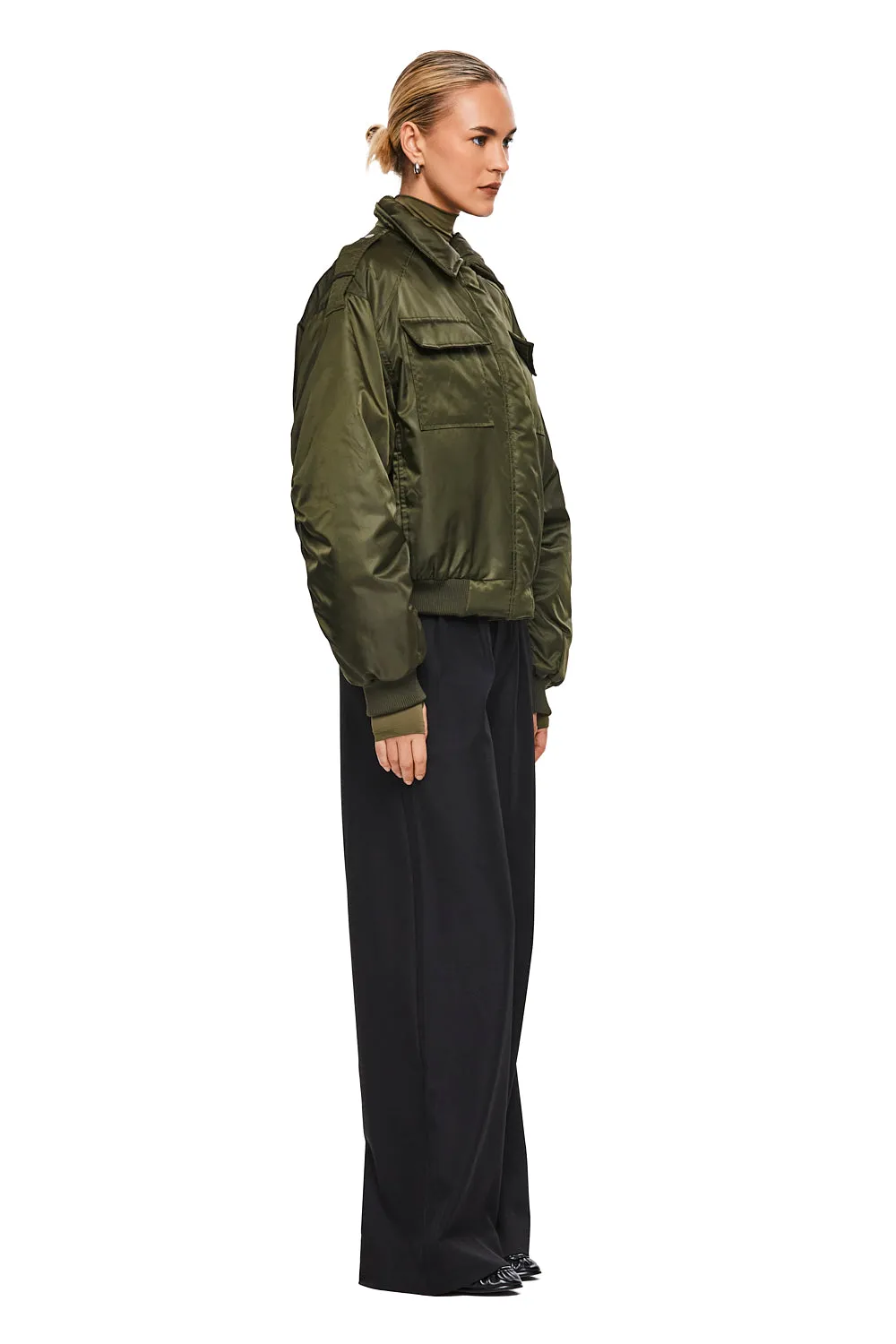 THE TEX KHAKI BOMBER JACKET sold by Nakedvice product image thumbnail 4
