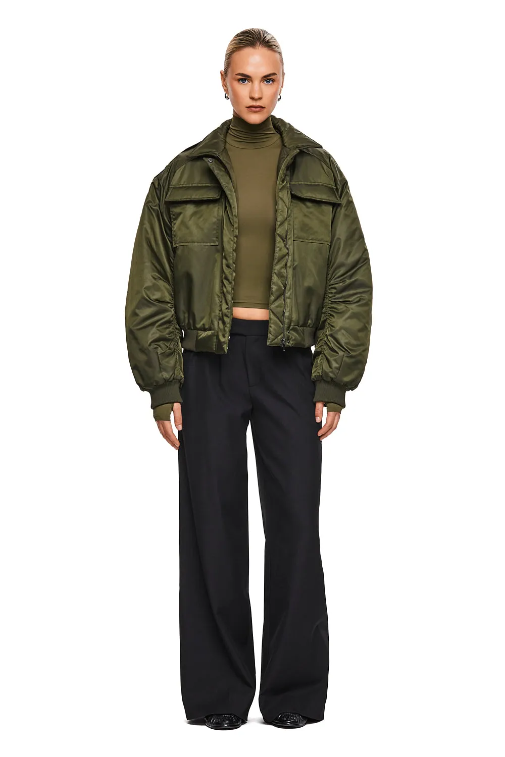 THE TEX KHAKI BOMBER JACKET sold by Nakedvice
