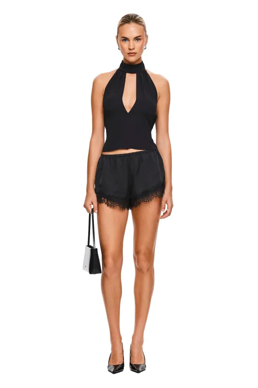 THE BENNY BLACK LACE SHORT made by Nakedvice
