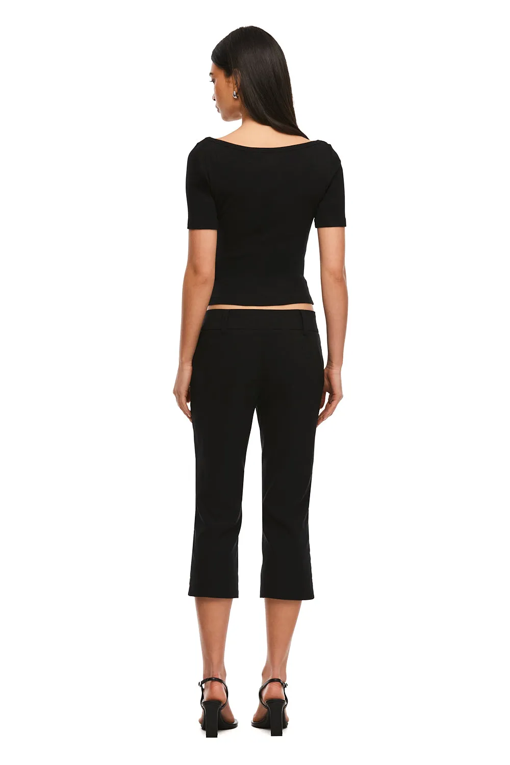 THE ZALI BLACK CAPRI PANT sold by Nakedvice product image thumbnail 5