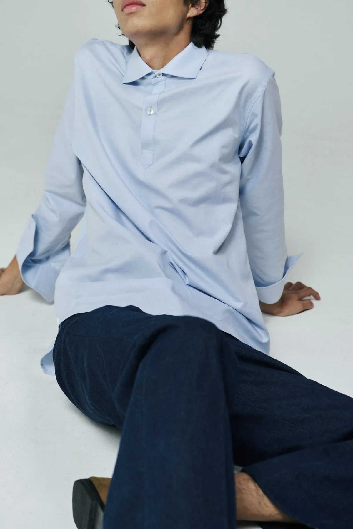 PULLOVER POLO SHIRT IN OXFORD COTTON sold by Chava Studio product image thumbnail 4