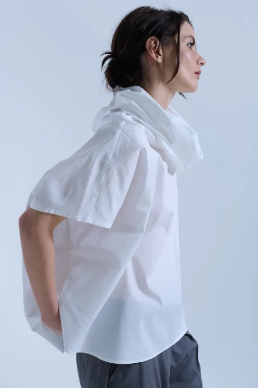 MONI SLEEVELESS FUNNELNECK REVERSIBLE SHIRT sold by Chava Studio