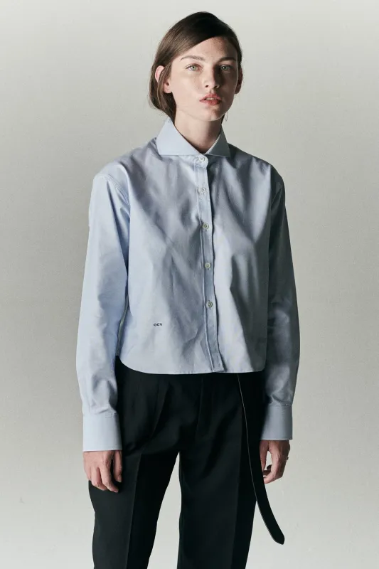 CROPPED ELEGANT OXFORD SHIRT sold by Chava Studio